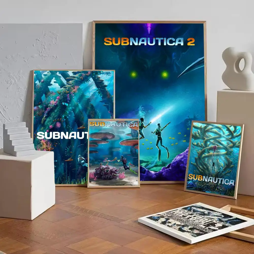 NEW Game S-Subnautica Poster Wall art print art suitable for living room bedroom bar parlor home decor gift