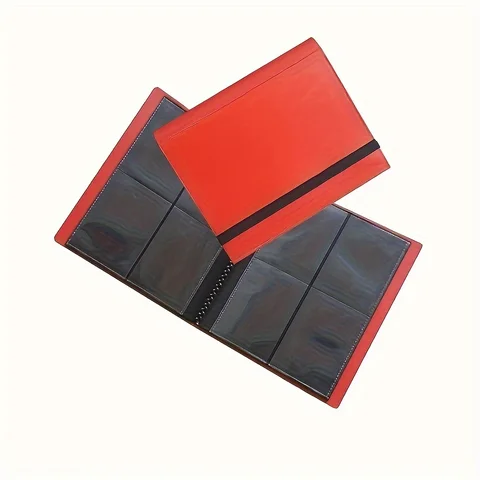 Папка для коллекционных карточек, 4 кармана, 20 страниц по 160 карточек, боковая загрузка карточек, коллекционная футбольная и баскетбольная карточка папка-регистратор с 4 карманами купить - №2