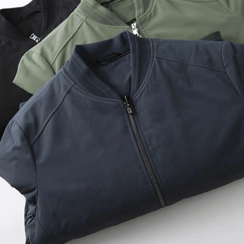 Offline Thousand Level! Internal Cotton Padding! Diamond Autumn Winter Style Men's Fashion Baseball Collar Jacket Coat Trendy