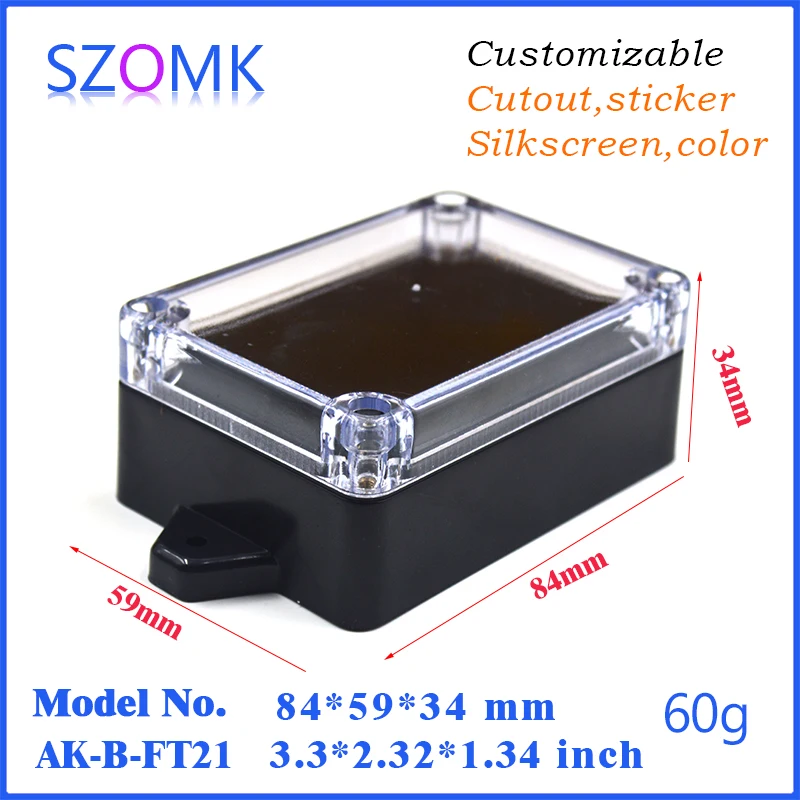 IP65 Abs Clear Lid Electrical Project Case Power Electronic Project Shell Junction Box Instrument Box