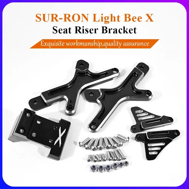 For SURRON Light Bee X Seat Riser Bracket Stand Set Kit Off-road Dirtbike Bicycle Motorcycle Accessories SUR-RON