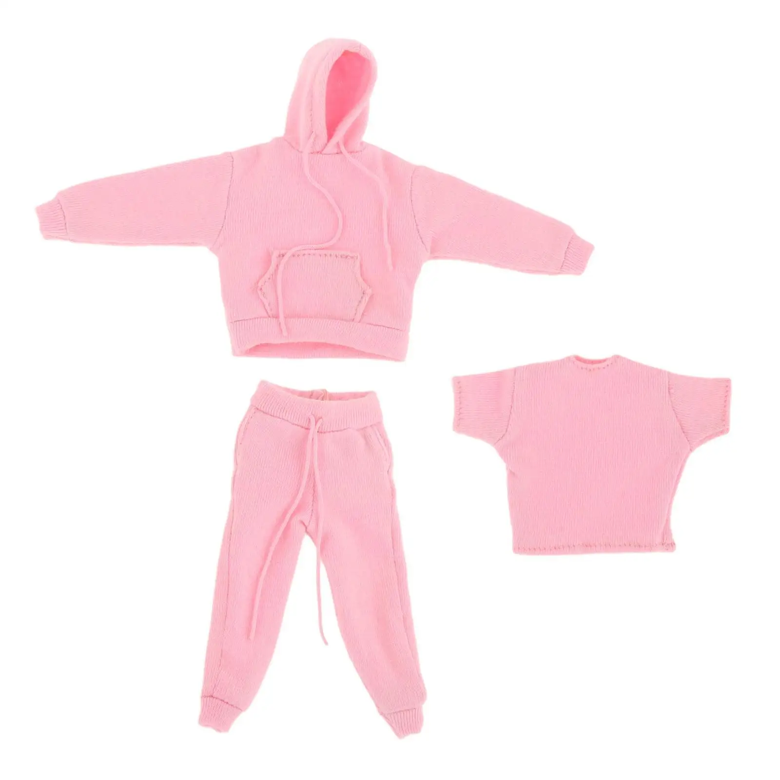 

1/фигурка солдата, одежда, толстовка и брюки, футболка, мужская и женская одежда, костюмы, одежда для кукол, доступ к брюкам, розовый