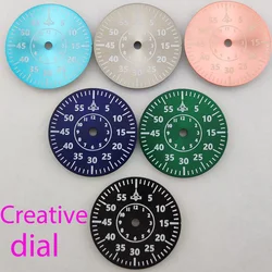 watch dial DIY Custom logo Flying dial design 28.5mm NH35 NH34 NH38 sterile dial Men's mechanical watch watch sterile module