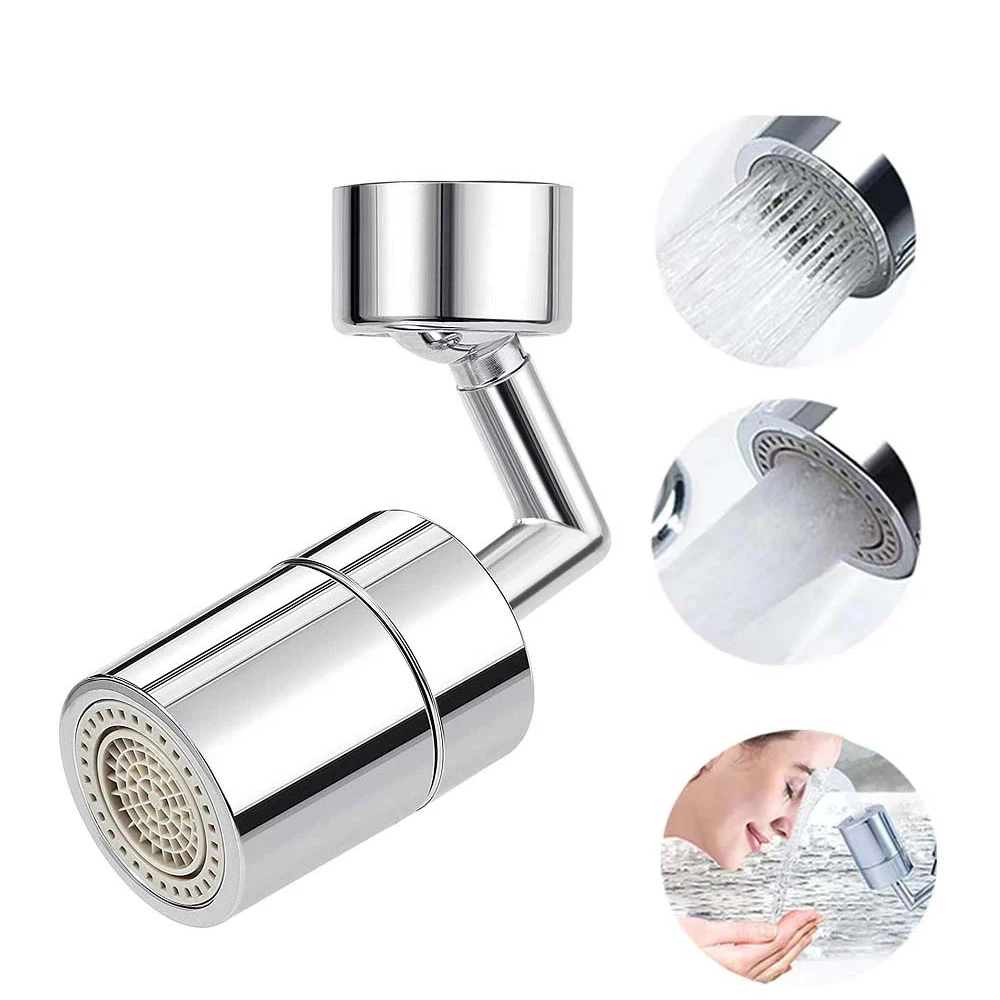 720°Universal Kitchen Faucet Anti-splash Aerator Bathroom Tap Rotatable Faucet Sprayer Saving Water Tap Nozzle Extender Adapter