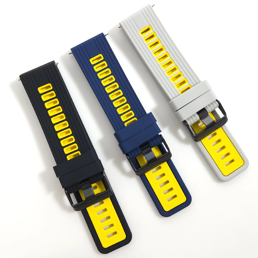 22mm Easyfit Sport Silicone Strap For Xiaomi Watch Global Version Smartwatch Wrist Band Mi S1 Active Watchband Bracelet bands