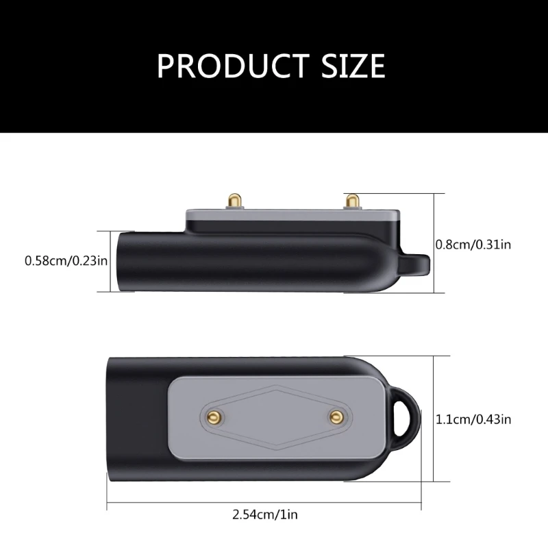 Przenośny zasilacz USB typu C, ergonomiczne złącze do paska zegarka 9/8/7