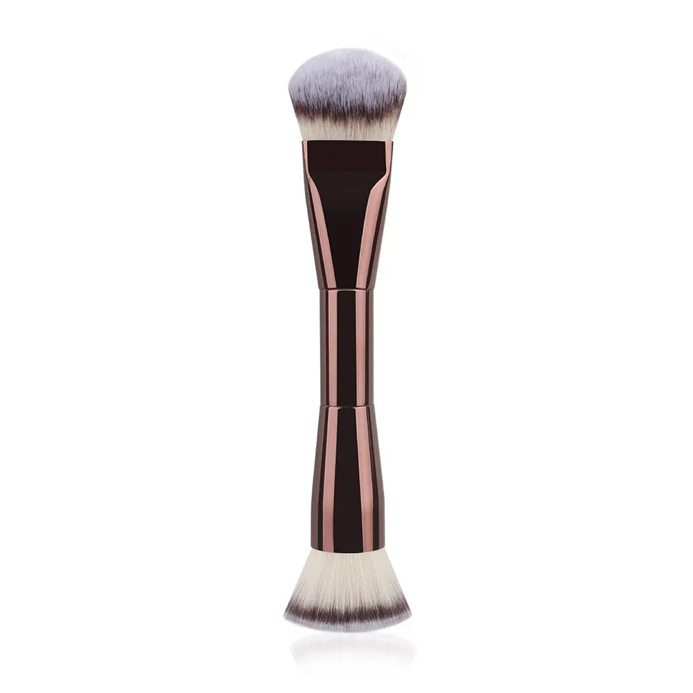 3-in-1-Doppelkopf-Make-up-Pinsel mit weichen Borsten: Foundation-Pinsel, Rouge-Pinsel, BB-Cream-Pinsel, tragbares Make-up-Werkzeug_voghion.com
