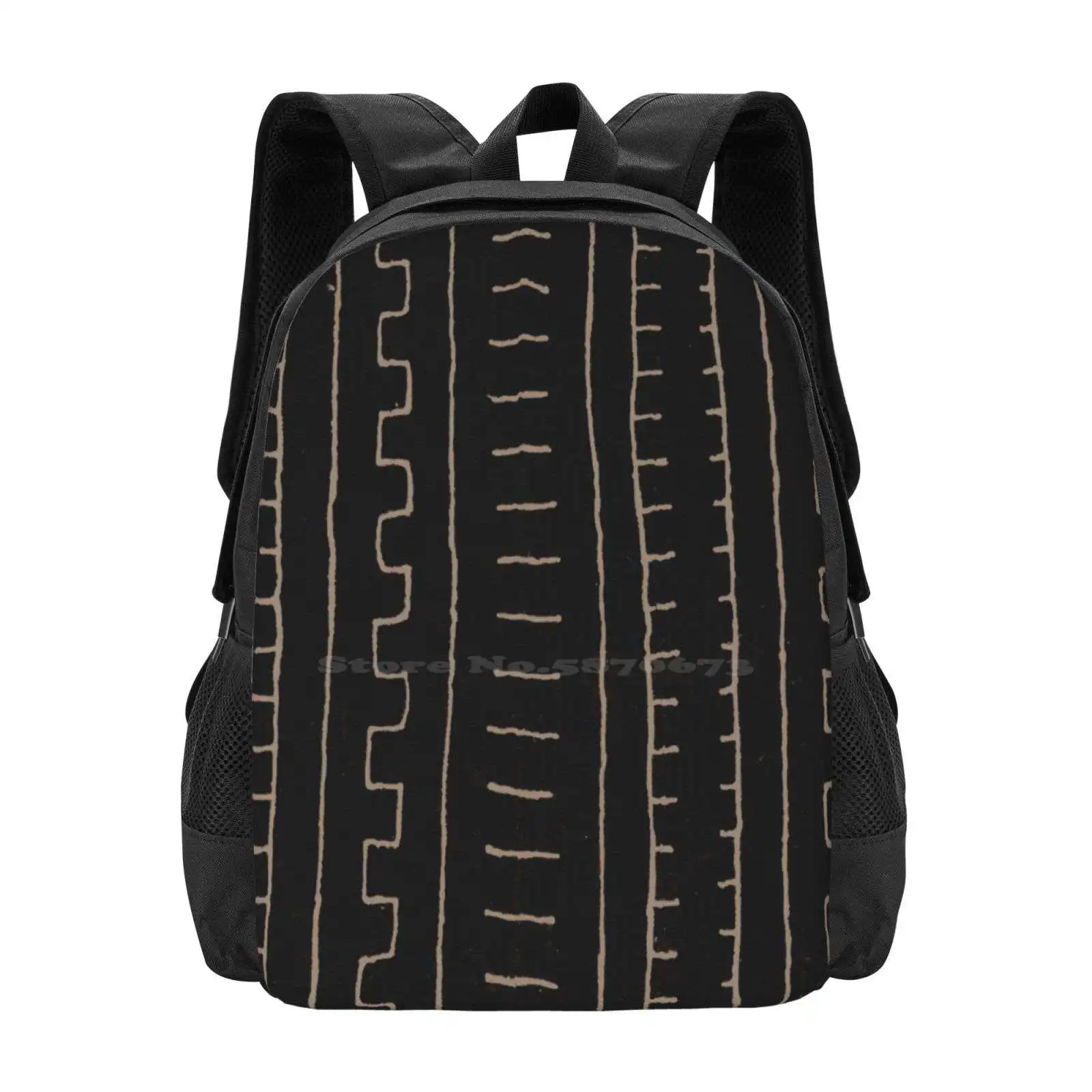 Simples Africano lama pano mochila, Unisex sacos, bolsa de estudante, étnico, África, Ethno, recém-chegados