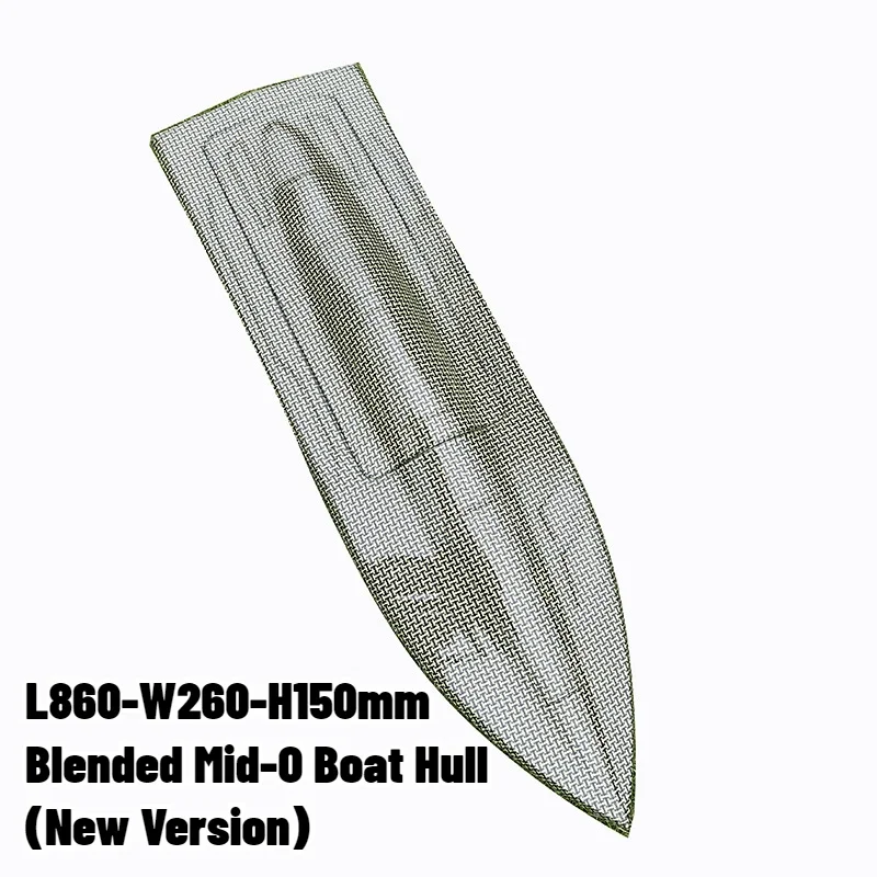 L860-W260-H150mm Blend Textile Kevlar Mid-O Boat Hull(New Version),Extract Vacuum RC Speedboat Brushless Electric Model Boat