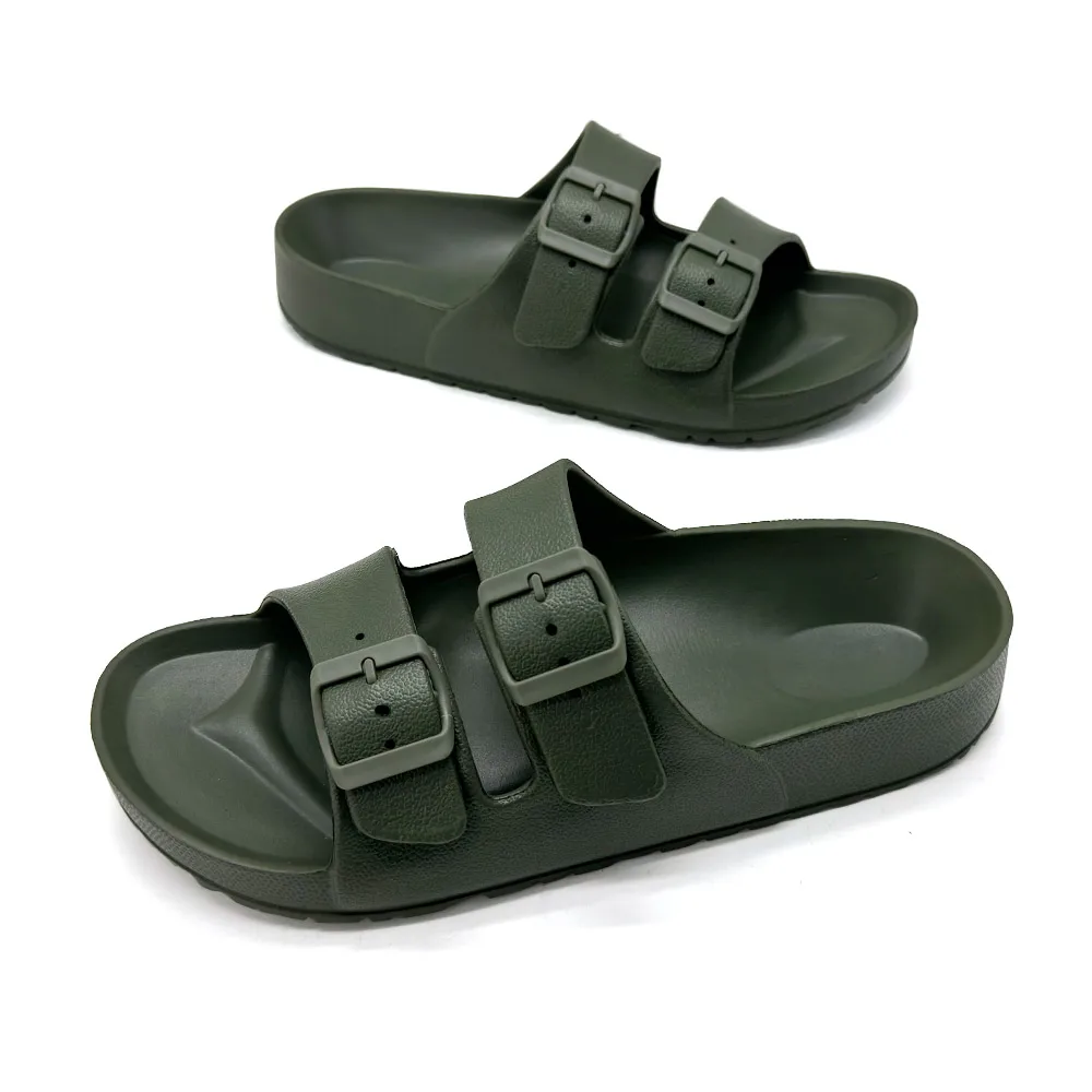 Chanclas de verano para hombre, zapatillas de playa suaves de EVA, chanclas de Interior para el hogar, Sandalias cómodas de Color sólido, zapatos de