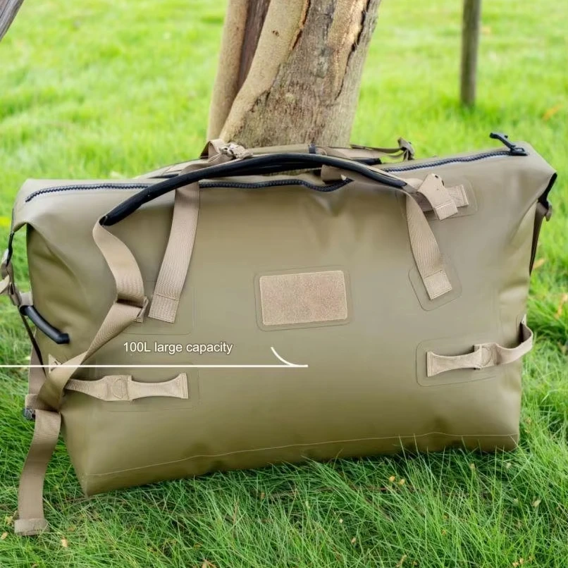 

2025 High Quality Outdoor Hiking Camping Rafting Diving Fishing Boating with Airtight Zipper Waterproof Duffel Travel Bag
