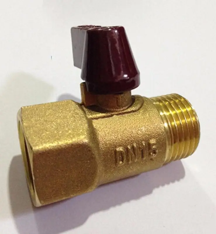 

1/2" BSP Female To 1/2" BSP Male Thread Brass Ball Valve Pn 0.8 Mpa For Air Gas Water Fuel