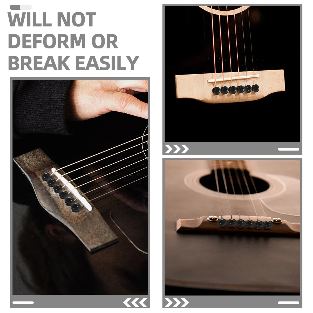 

12pcs Bridge Pins Replacement Acoustic Guitar Bridge Pin Pegs Durable Resonant Lightweight Easy Replacement Smooth Surface Solid