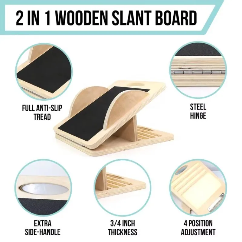 Premium Calf Stretcher Wobble Board Slant Board That Turns Balance Board for Effective Body Strengthening Squats Calf Stretching