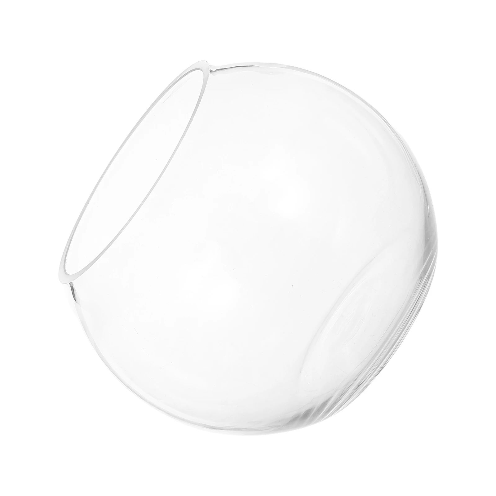 

Transparent Glass Vase 15cm Creative Flower Vase for Home Office Hotel Decor Simple Design Smooth Surface Rust Resistant Desktop