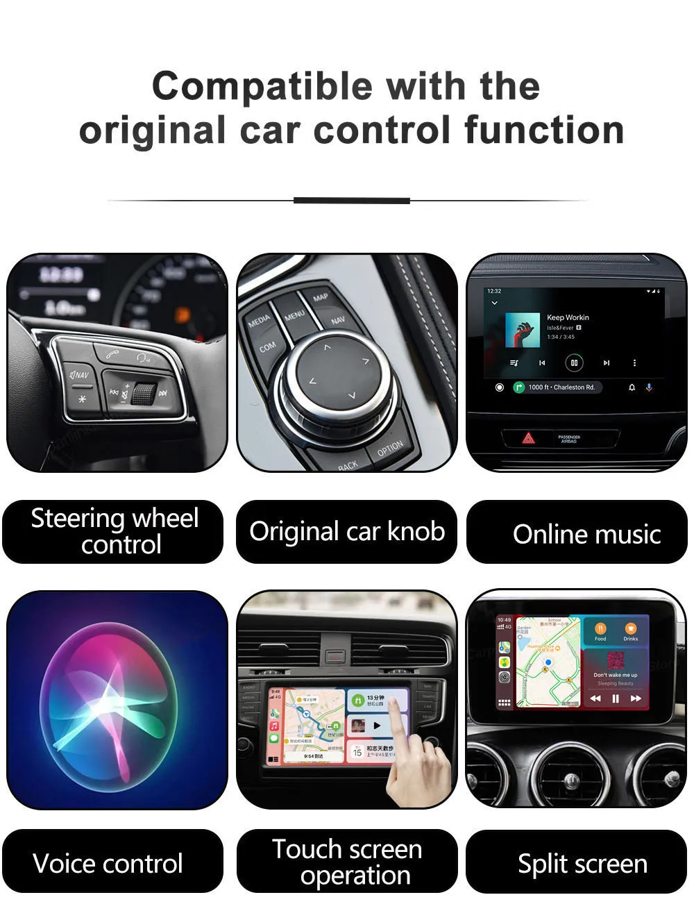 Wireless CarPlay Dongle Android Auto 3 in 1 adattatore Wireless per Volkswagen Audi Opel Lexus Chevrolet Honda Renault MG 98% Cars