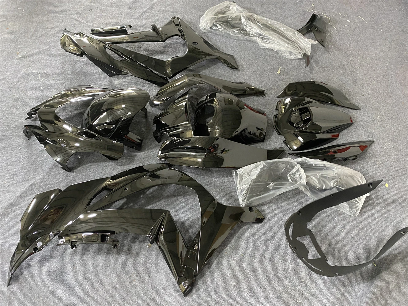 Motorcycle Fairing Kit Kawasaki ZX-10R 16-19 years ZX10R 2016 2017 2018 2019 Fairing Bright Black