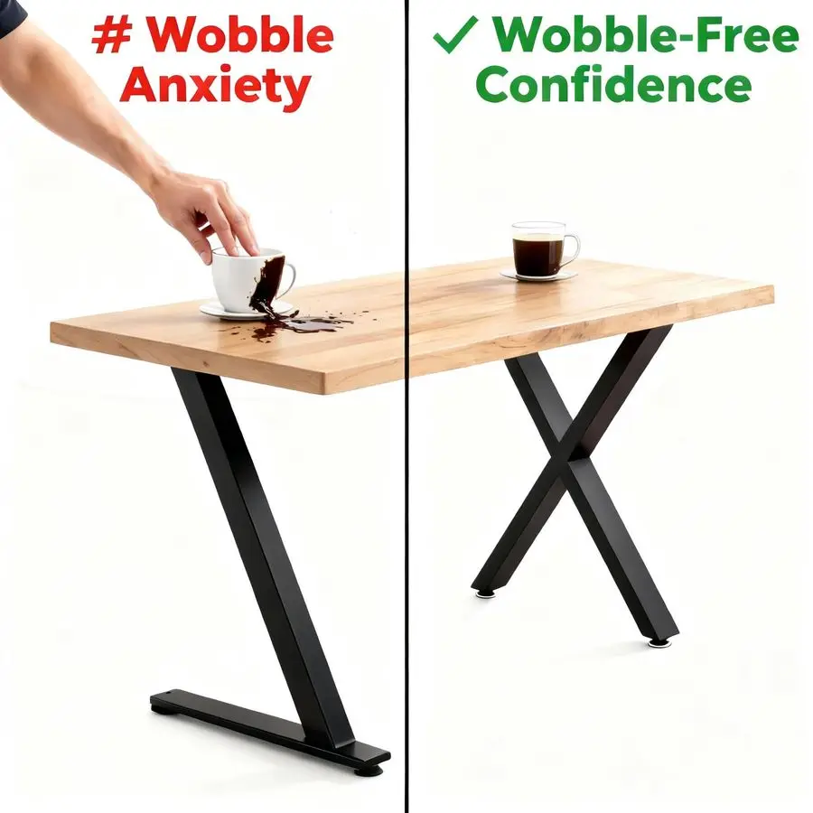 Solid Foundation for Your DIY Table 28 Industrial XLegs in Black Engineered for Stability amp Style on Desks, Islands amp More