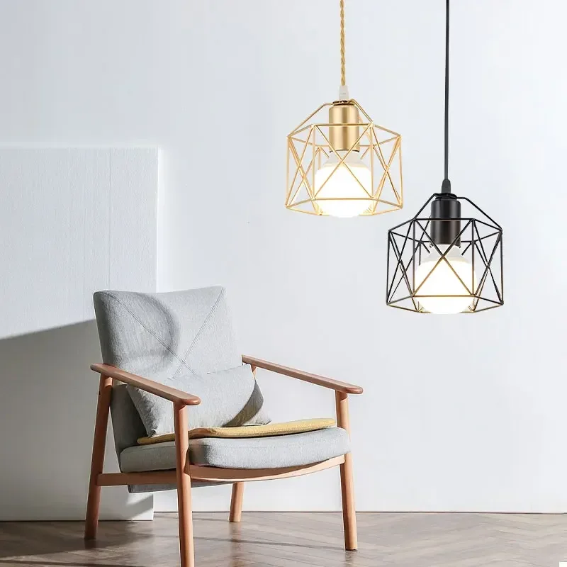 

Industrial LED Pendant Lamps E27 Base Metal Hanging Lamps Chandelier Lights for Kitchen Island Cafe Stairway Hallway AC85-265V