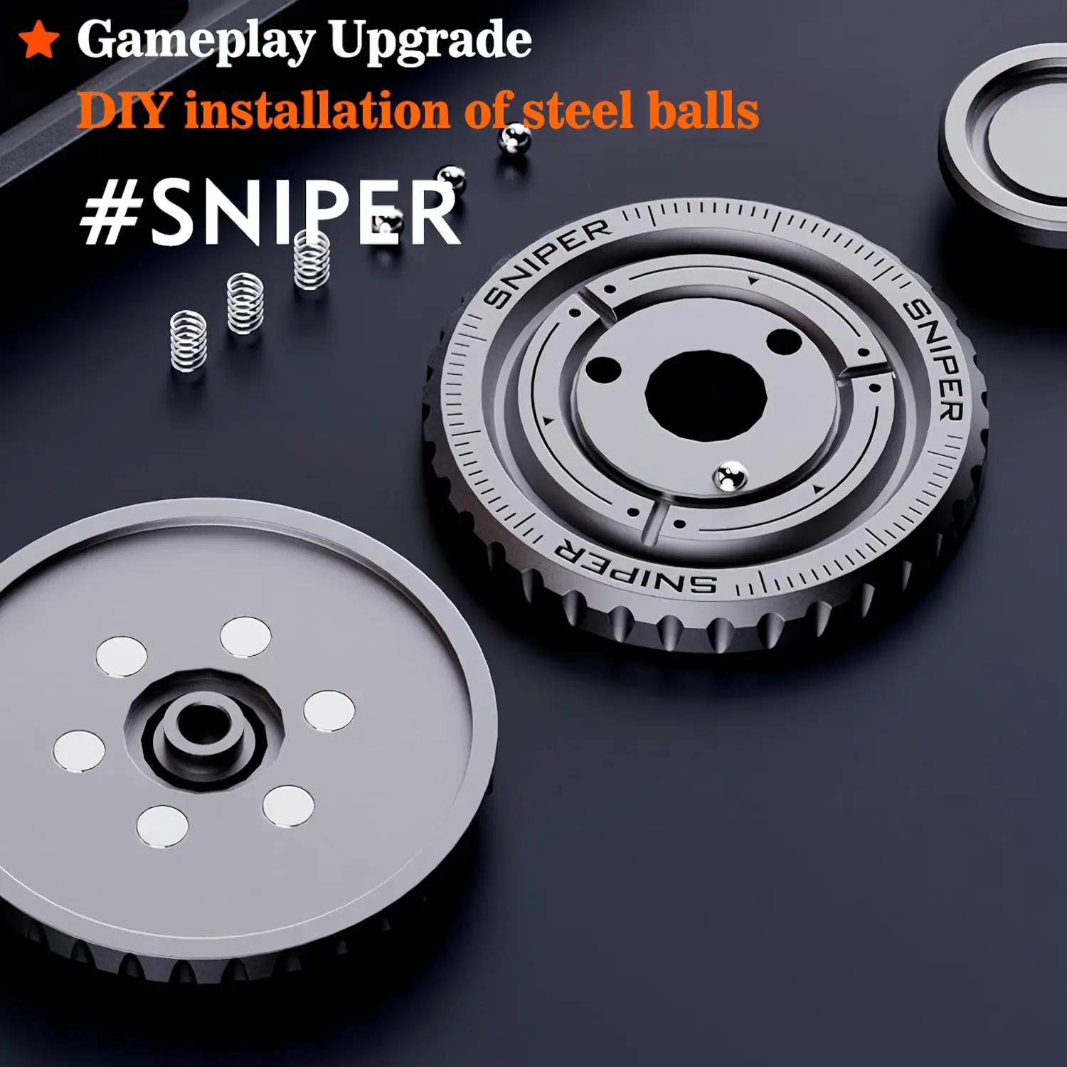2025 Neues 3-in-1-EDC-Metall-Fidget-Spinner mit Multi-Tool-Karte im Taschenformat zum Stressabbau-Spielzeug für Erwachsene, Anti-Angst-Gadget