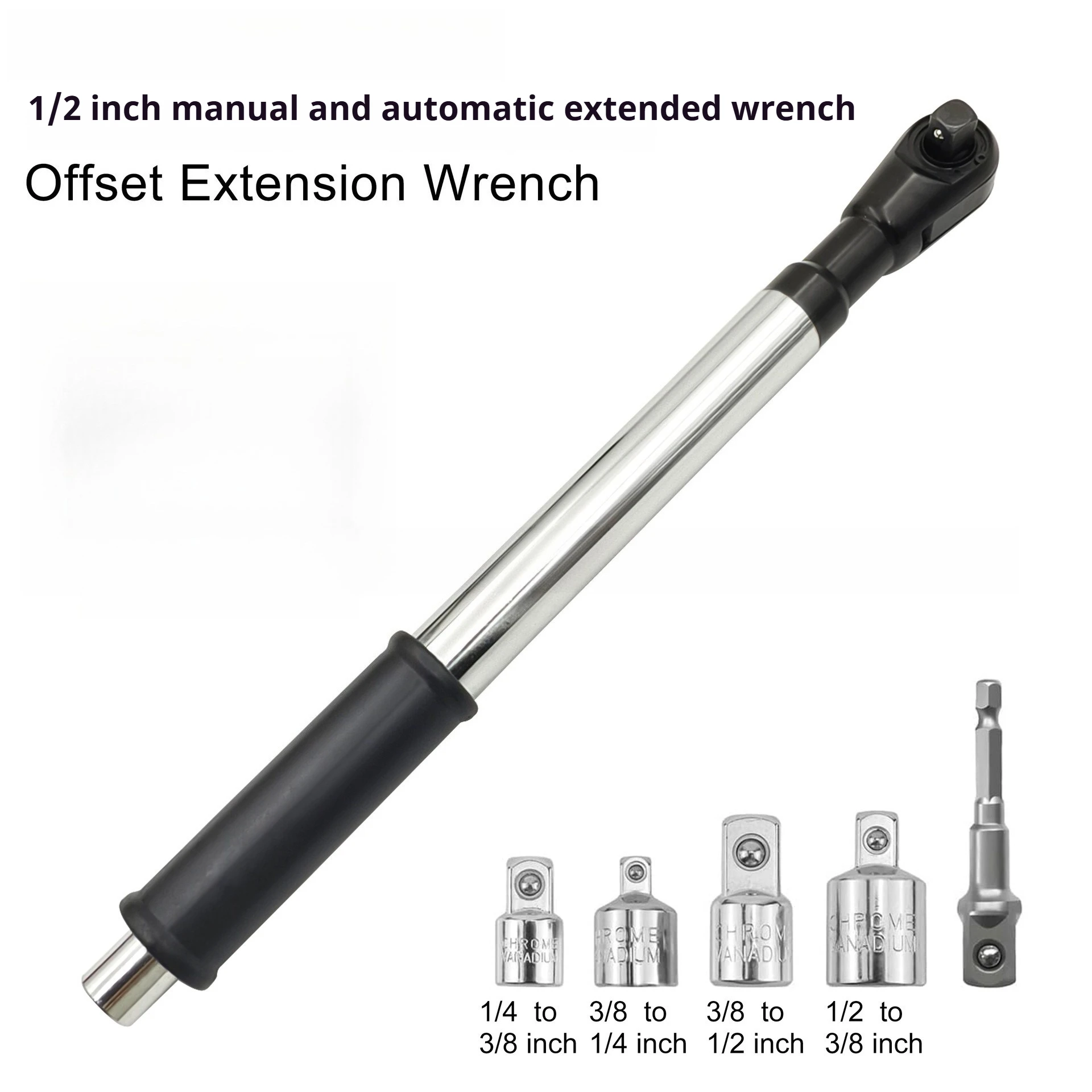 3-in-1-ratchet-wrench-72-tooth-offset-impact-extension-bar-1-2-drive-high-torque-auto-repair-hand-tool-for-tight-space