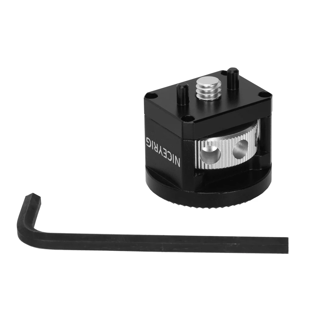 Adaptador de montagem de roseta Niceyrig Arri (parafuso de localização Arri de 3/8 '' ou 1/4 '')