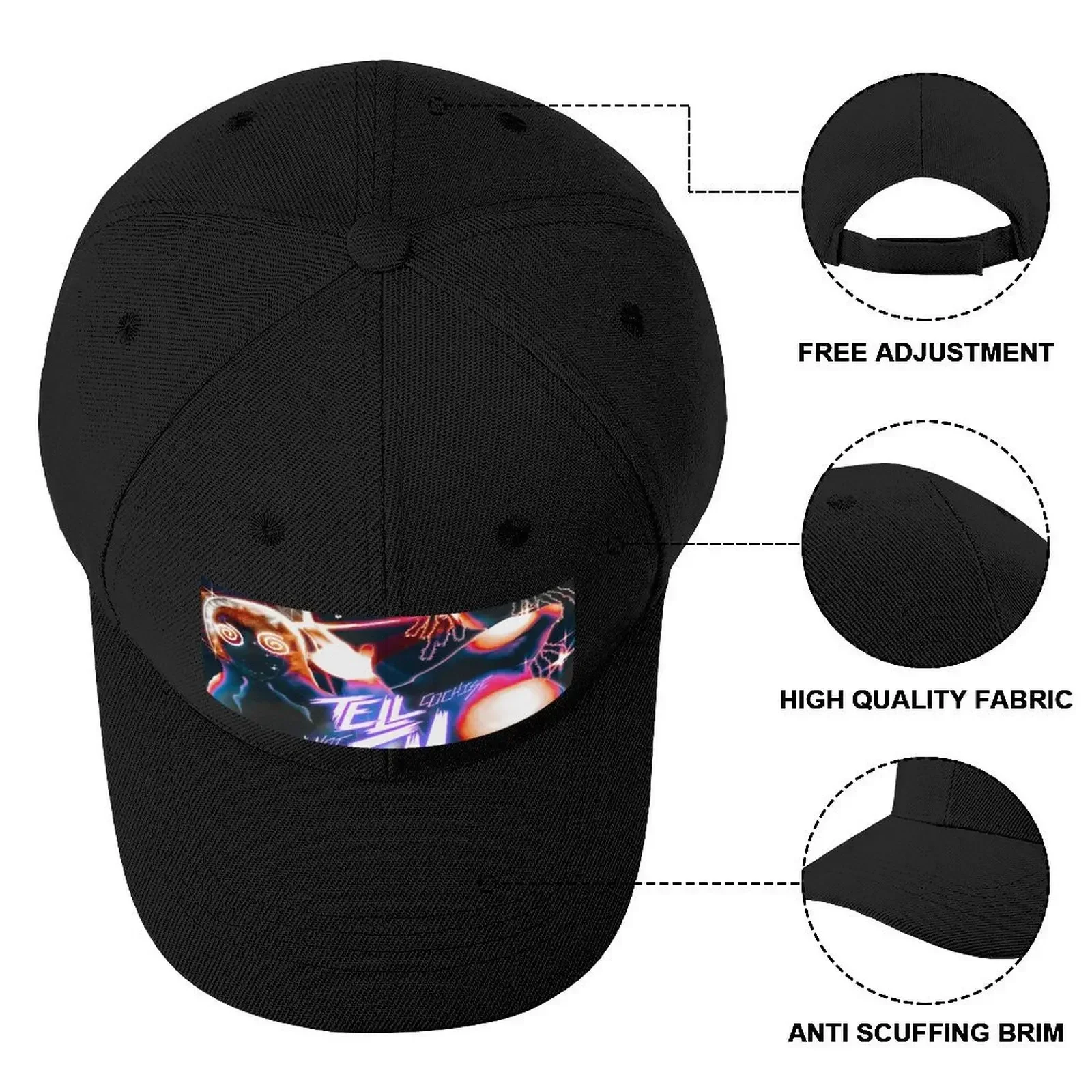 Tell Em Cover قبعة بيسبول حقيبة الشاطئ قبعة الصيف قبعة عيد الميلاد قبعة أنيمي للرجال والنساء