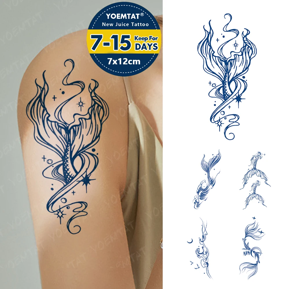 Полуперманентные-травяные-ins-Русалка-звезда-водонепроницаемые-временные-татуировки-наклейки-чернила-стойкие-татуировки-боди-арт-поддельные-татуировки-для-женщин-и-мужчин