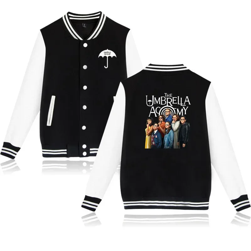 The Umbrella Academy Varsity Baseball Bomber Jacket Men Women Hip Hop Harajuku Jackets Boys Girls Single Breasted Loose Coats