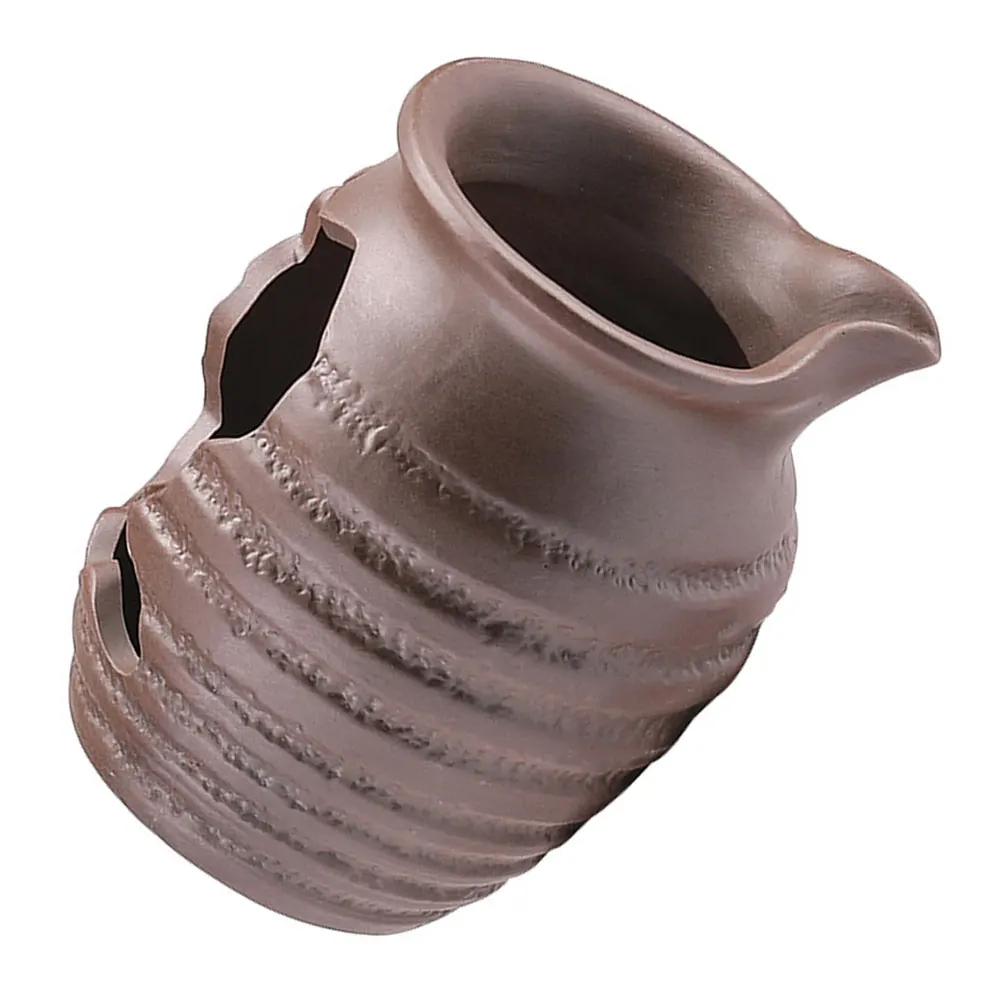 جرة نافورة متداولة لحديقة الفناء، ميزة المناظر الطبيعية لشلال السيراميك المزخرف، عنصر المياه الداخلي في الهواء الطلق