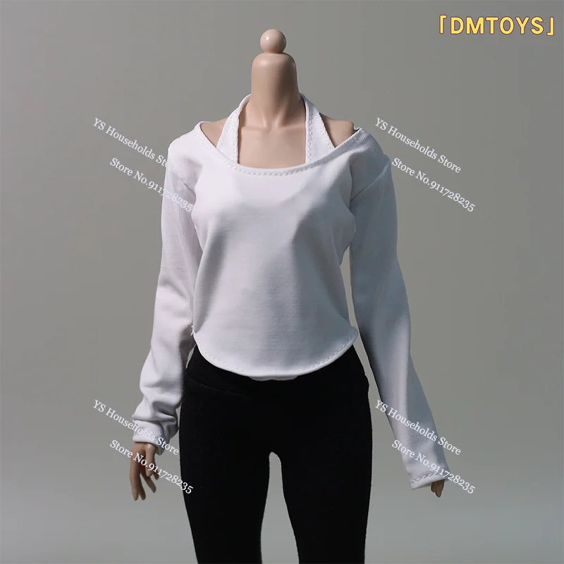 

Solid Color 1/6 Female Action Figure Fake-two Pieces Loose Casual Sport Coat Top Clothes Toys Accessory For 12" Soldier Body