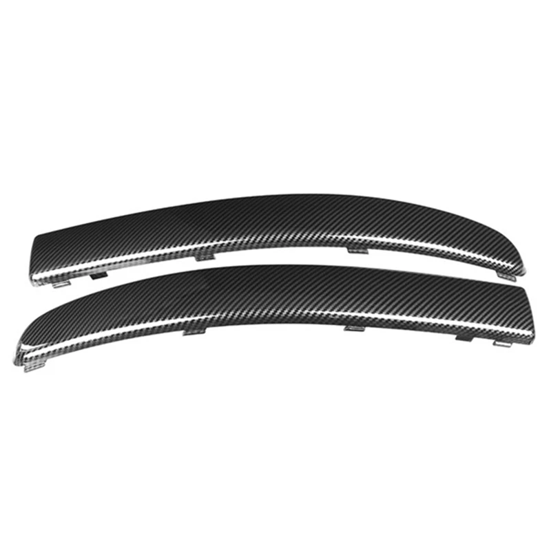 Carbon Fiber Front Bumper Lower Trim Moulding Anti-Collision Strip 735455056 735455057 Fit For Fiat 500 2007-2015