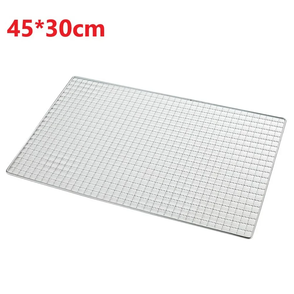 1pcs BBQ Grate Mesh Barbecue Grill Grid Net Stainless Steel Japanese Korean For Kitchen Cooking Supplies Oudoor Picnic Tools