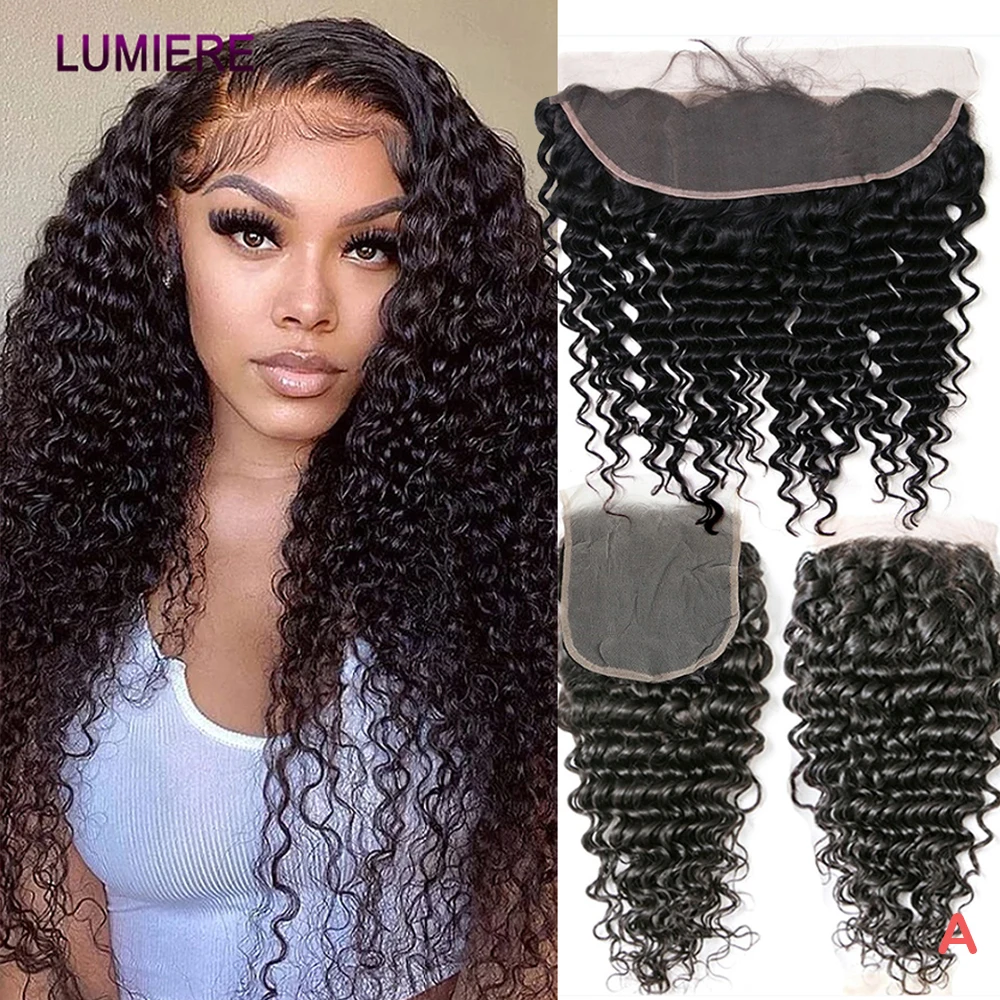 

Глубокая вьющаяся волна Настоящая HD кружевная застежка Только 5x5 6x6 100% натуральные человеческие волосы Кружева спереди HD Кружева Необработанные вьетнамские волосы для наращивания