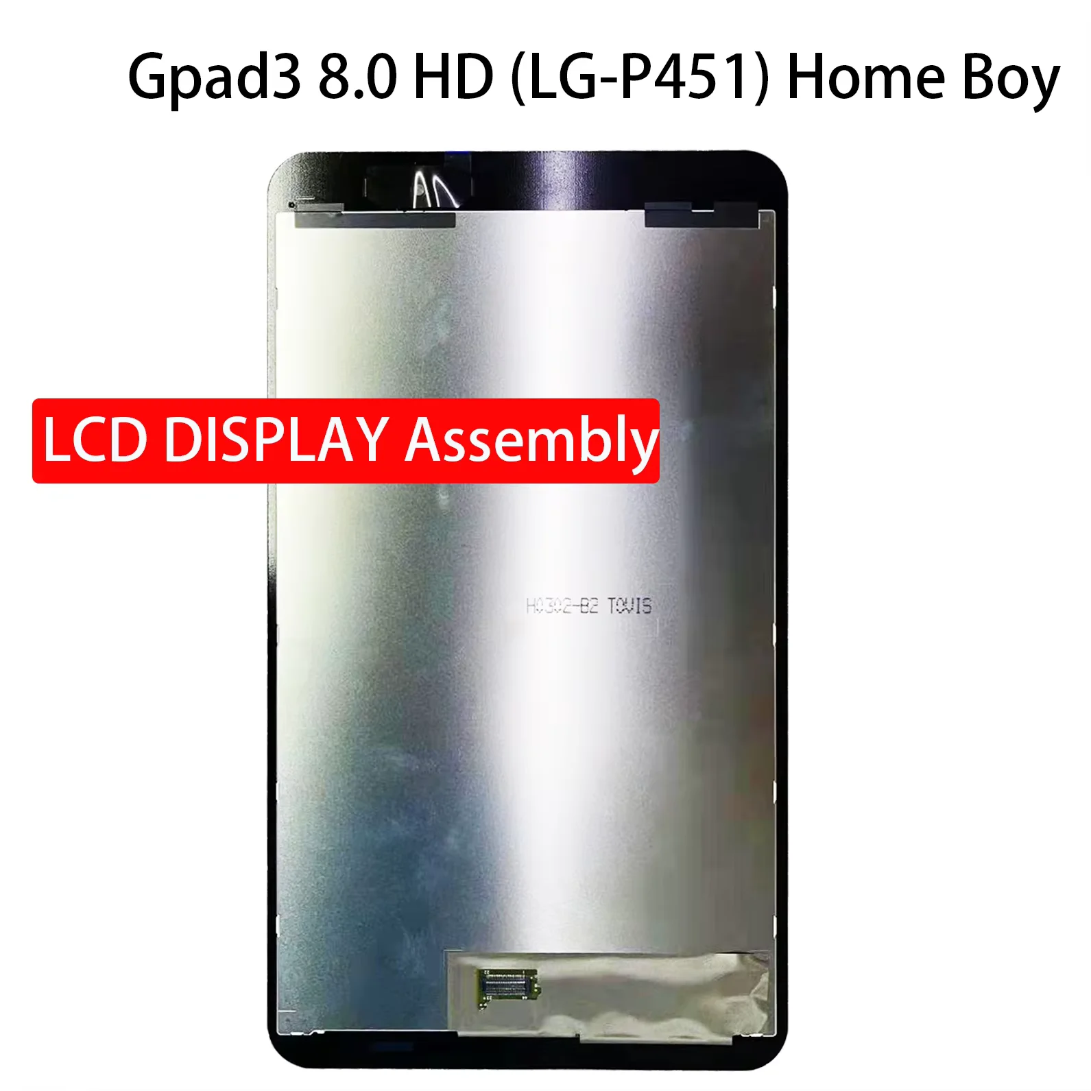 

Оригинальный ЖК-дисплей 8,0 дюйма для LG Gpad3 8,0 HD (LG-P451) P451L Home Boy, ЖК-дисплей со стеклянным сенсором кодирующий преобразователь сенсорного экрана в сборе