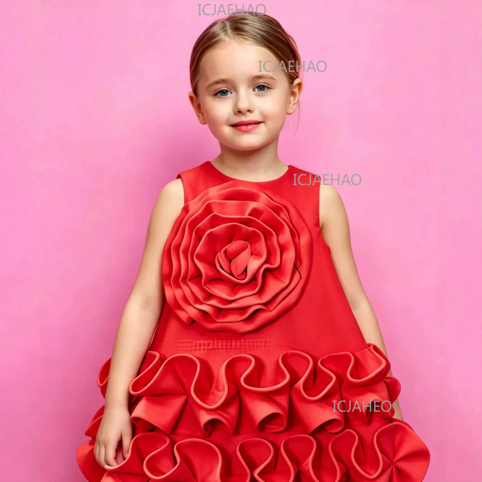 

Children Sleeveless Dress Flower Princess Dress Sweet Fashion Birthday Party Gown For Girls Gown Party Gown Costume