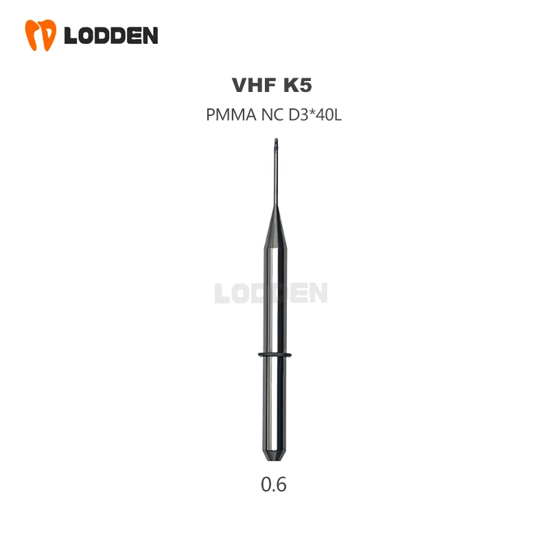 Vhf k5 pmma Fräs bohrer Dental labor werkzeug Fräsmaschine Schleif materialien Bohr gitter werkzeug 0.6/1.0/2,0mm Zahnmedizin