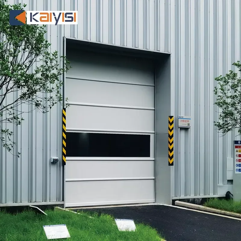 High Quality Industrial High Speed Roller Shutter Door with Steel Anti-wind Bar Custom Size for Factory