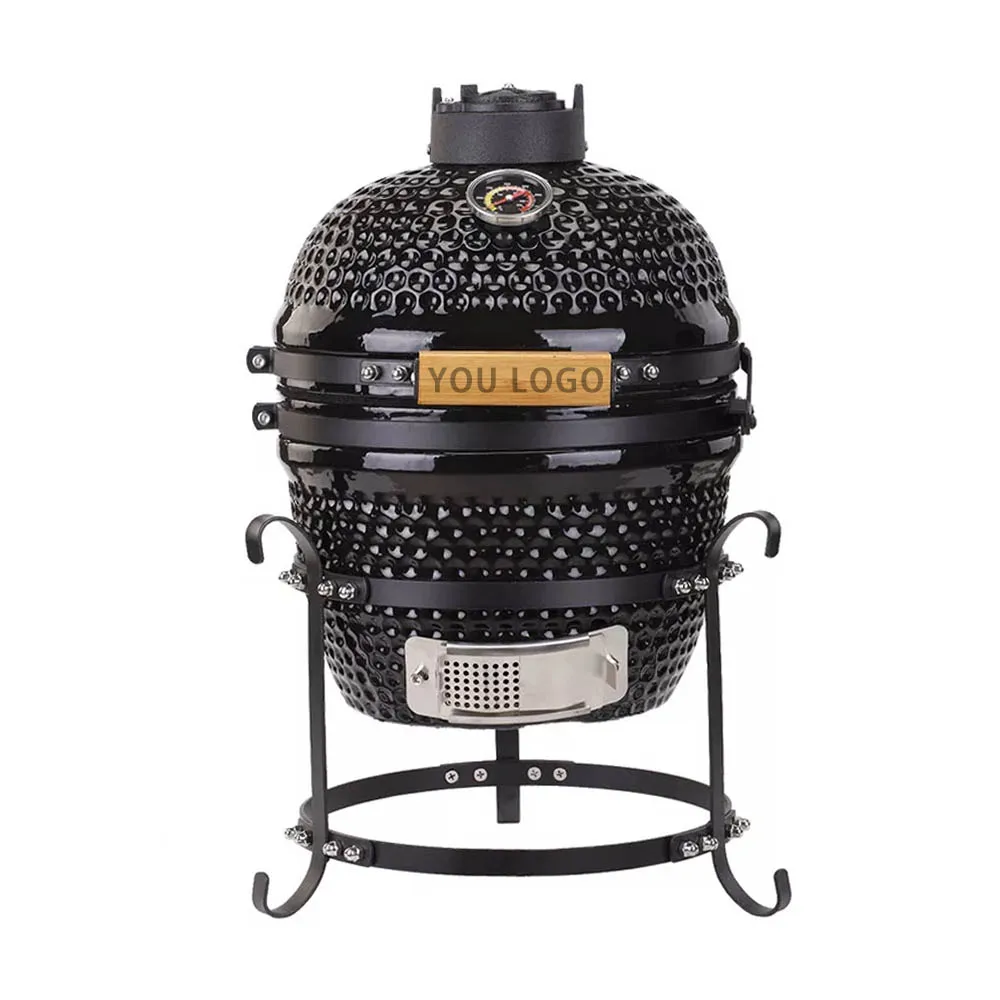 

Auplex 13-inch Outdoor Garden Ceramic Barbecue Charcoal Mini Komado/Kamado Grill BBQ