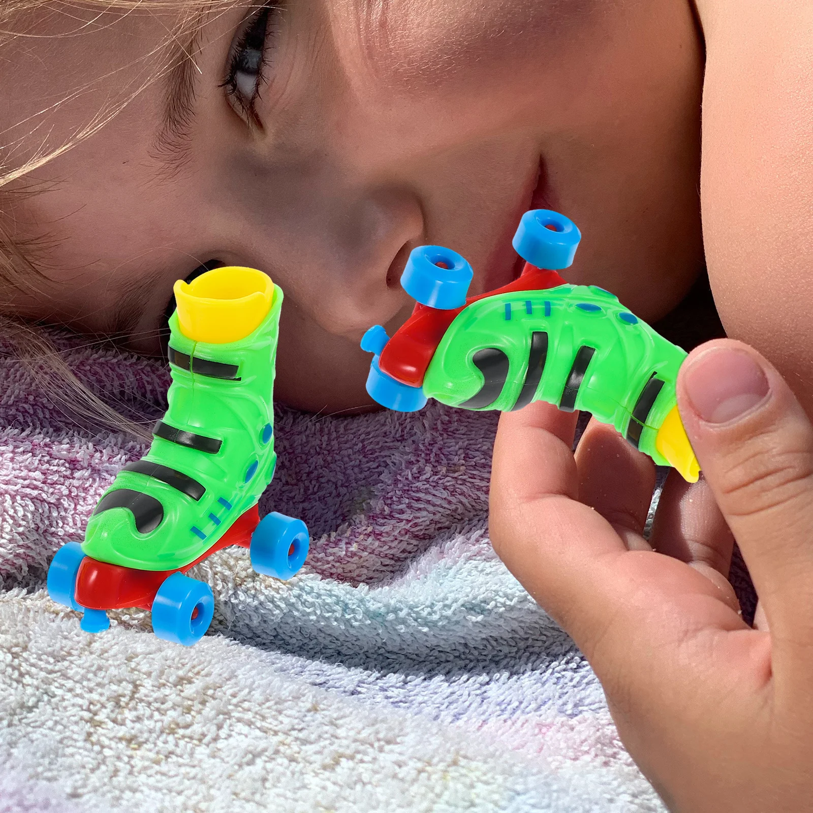 Finger Roller Skate Colorful Mini Simulation Skates Stress Relief Desk Game Fun Educational Finger Sports For Kids Adults