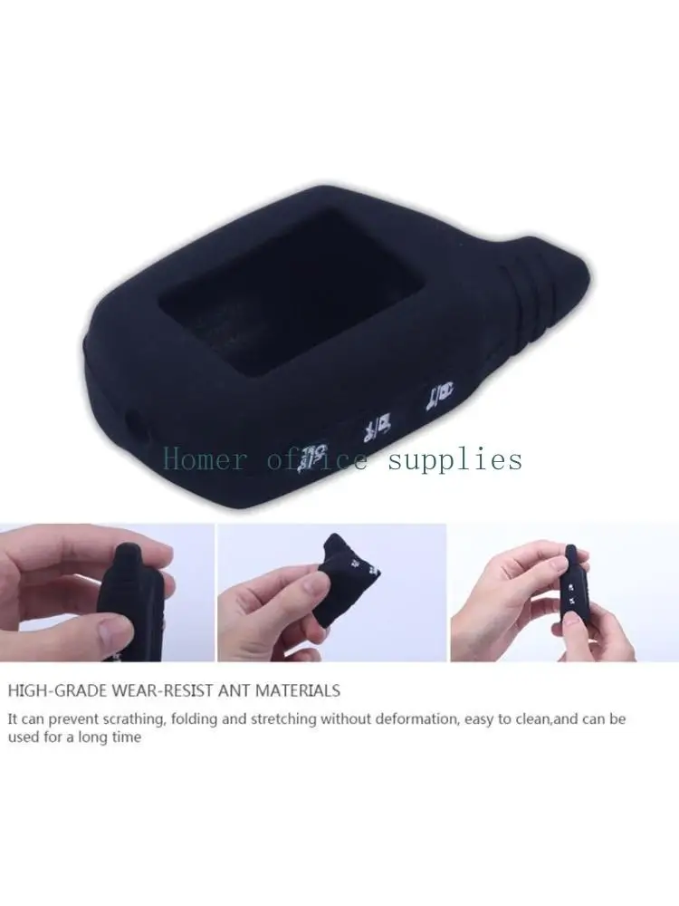 

K43B Автомобильная сигнализация Пульт дистанционного управления ЖК-передатчик Брелок Силиконовый чехол для B9 B91