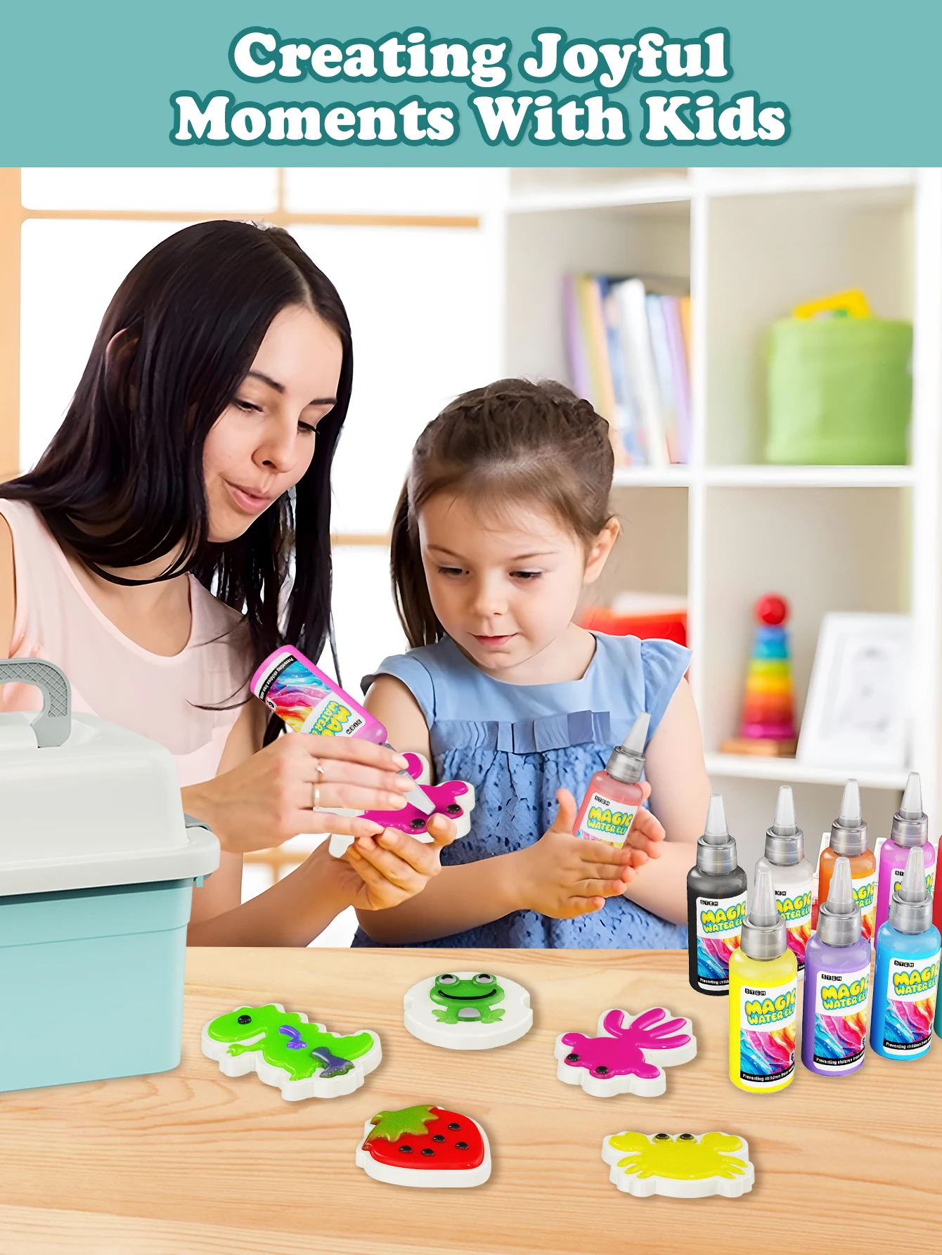 ชุดทดลองวิทยาศาสตร์สนุก, DIY Magical 3D Water Elf, ภาพวาด Graffiti ลอยของเล่น