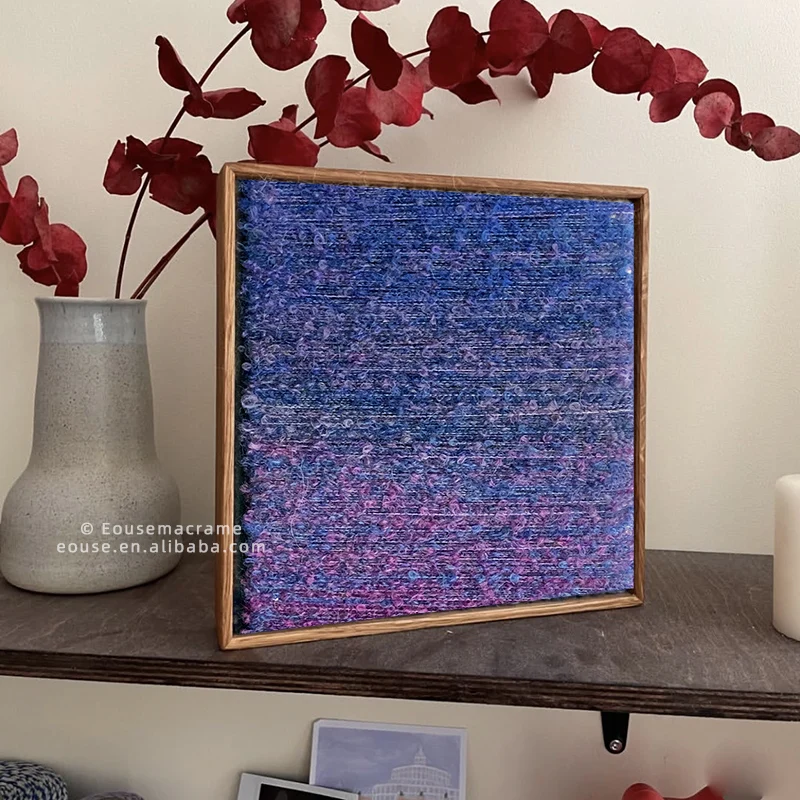 

Handmade Abstract Fiber Art Wall Piece Modern Textured Woven Artwork for Interior Designers Hotel Projects Home Decoration