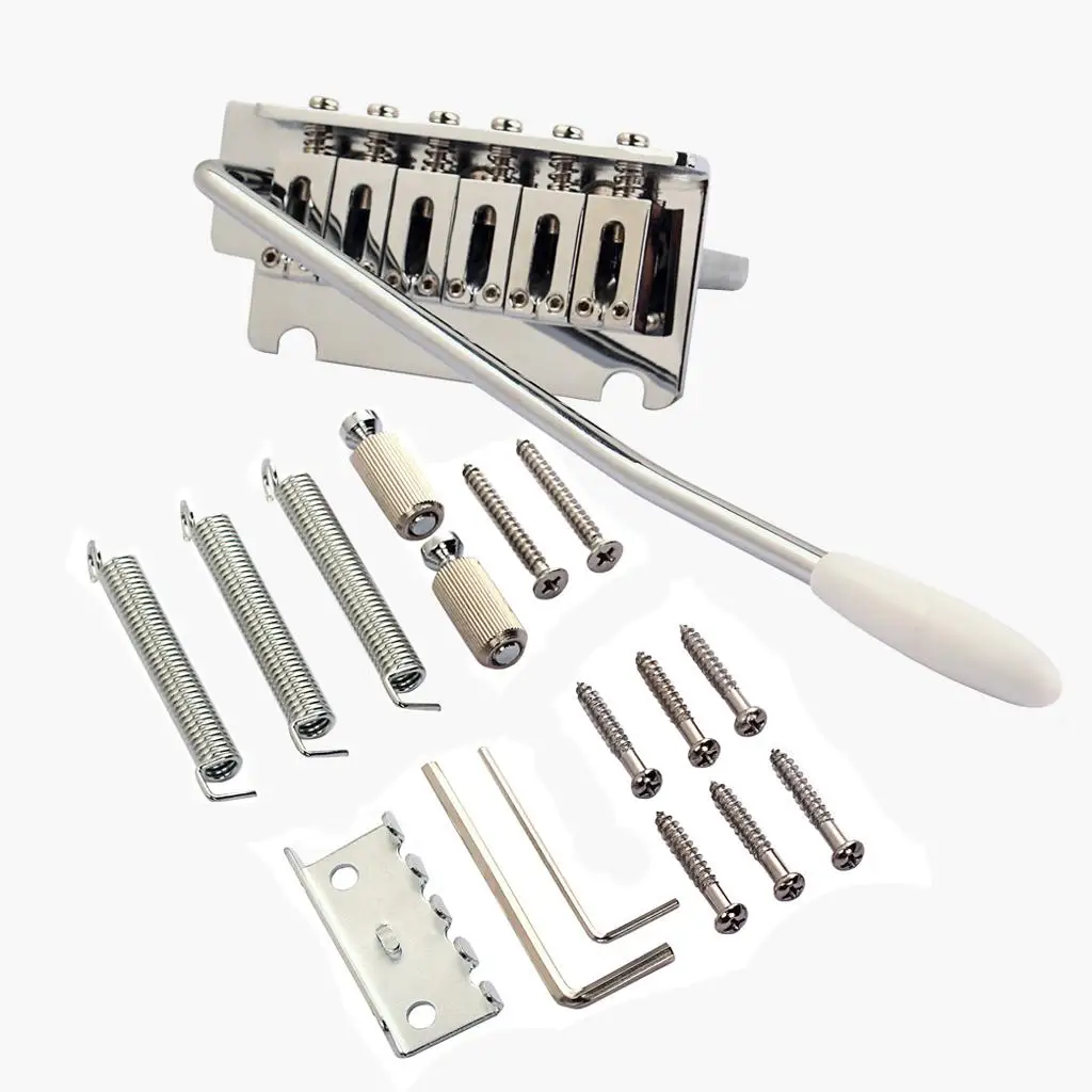 

Zinc Electric Guitar Tremolo Bridge 6 String Accessory Pack for ST Style Music Instrument