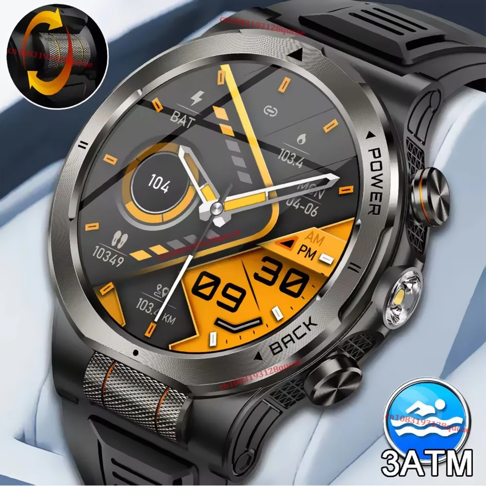 2026 Light-sensitive Scroll Smart Watch AMOLED 1000mAh Heart Rate Bluetooth Call Compass GPS Tracker Sports Fitness Watches Hw12