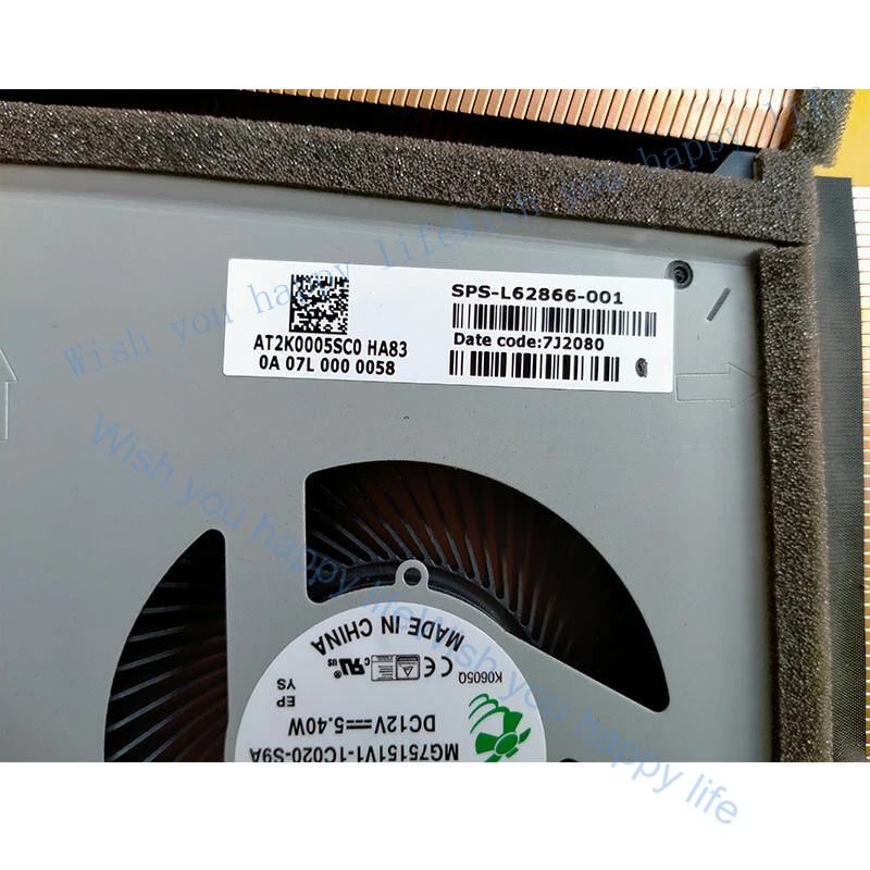 LL For HP 5 Plus TPN-C144 OMEN 17-CB Cooling Fan L62866-001