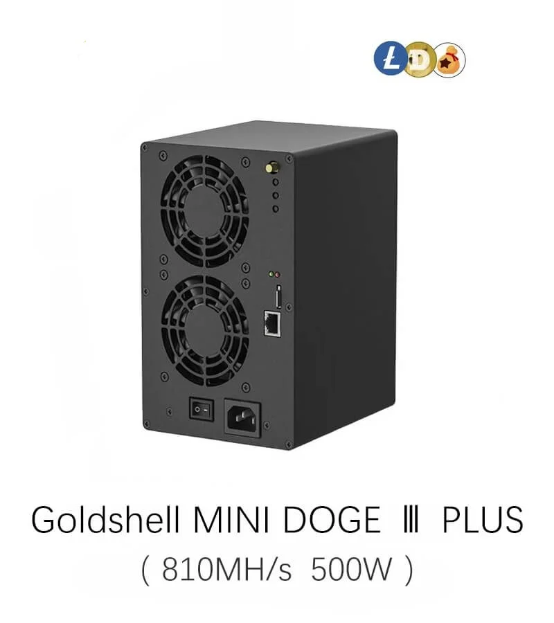 

Goldshell Mini Doge III Plus 810Mh/s 500W Litecoin Dogecoin Bells Майнер