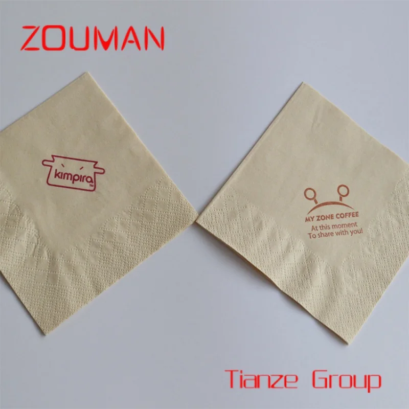 Custom , Table napkin soft tissue with logo for pizza shop