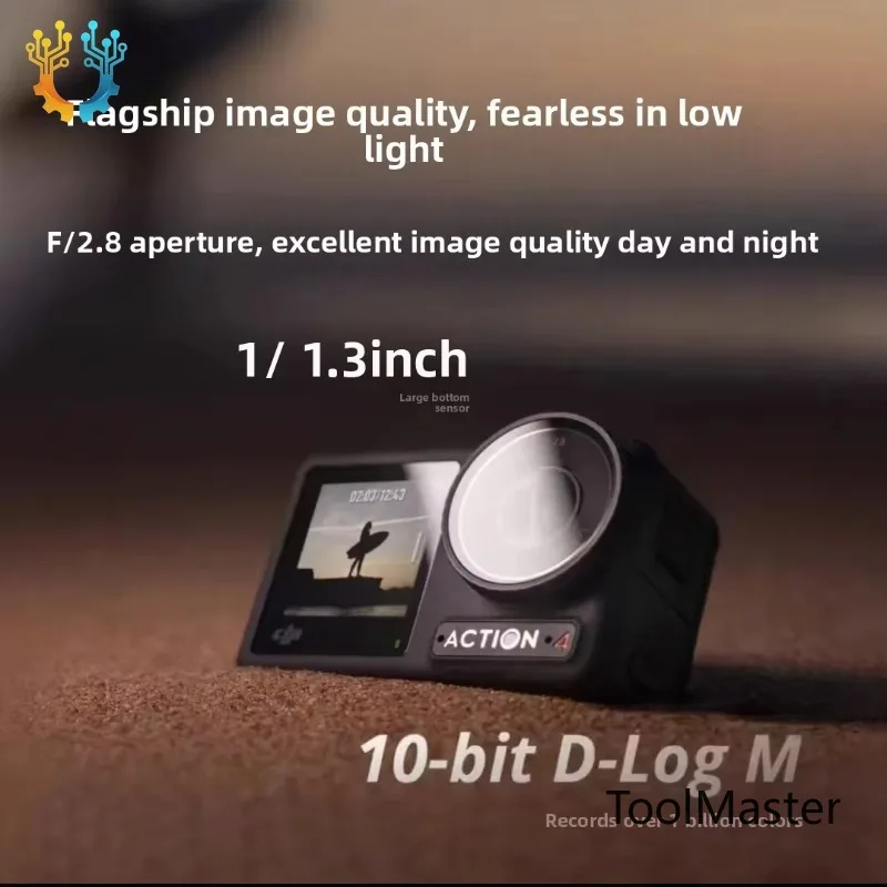 

【2026】DJ I Action 4 4K/120fps Super-Wide Anti-Shake Camera For Outdoor Adventures,155° Ultra Wide Waterproof Cam,winter Ski Vide