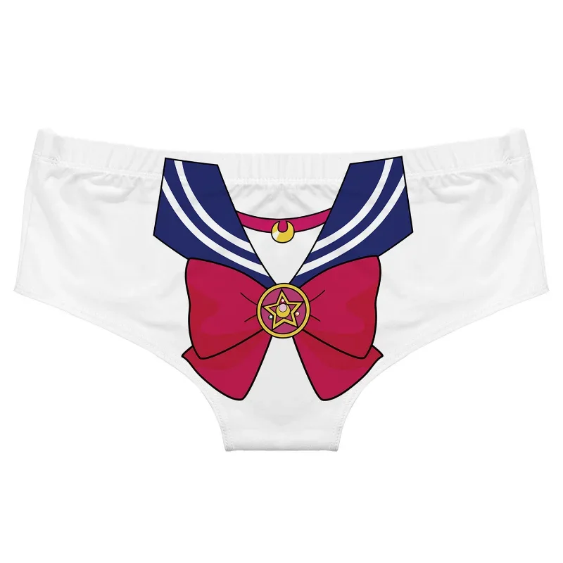 Sailor Moon Tsukino Usagi Anime Panties Female Underpants Sexy Panties for Women Briefs Underwear Pantys Lingerie Solid Color